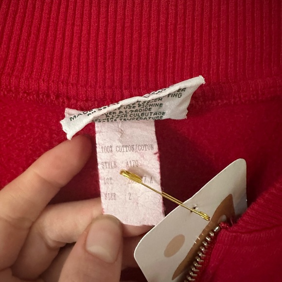 Vintage red Boca zip up - Picture 5 of 7